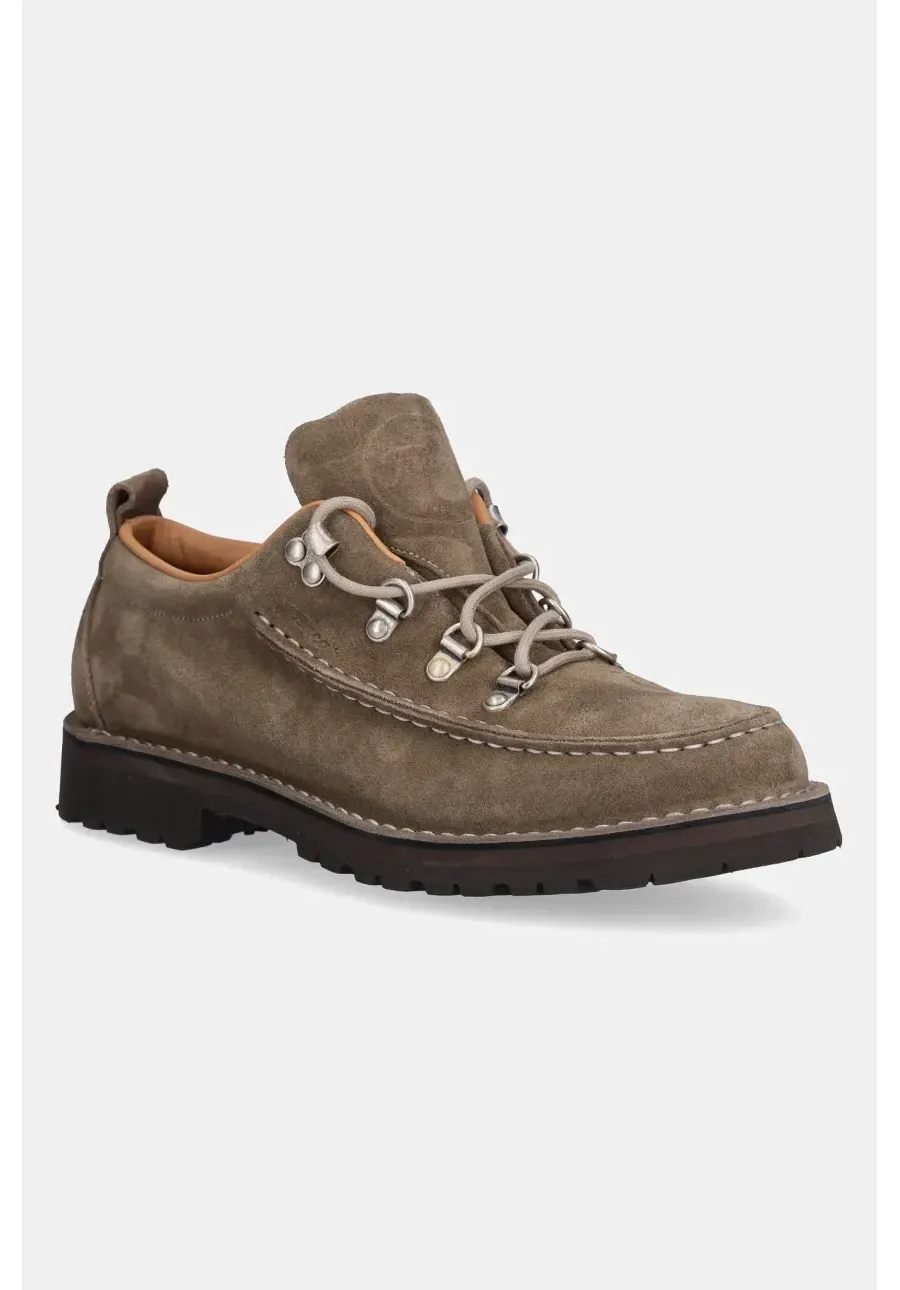 obrazek 1 Fracap sneakersy skórzane Shoes męskie kolor zielony M61