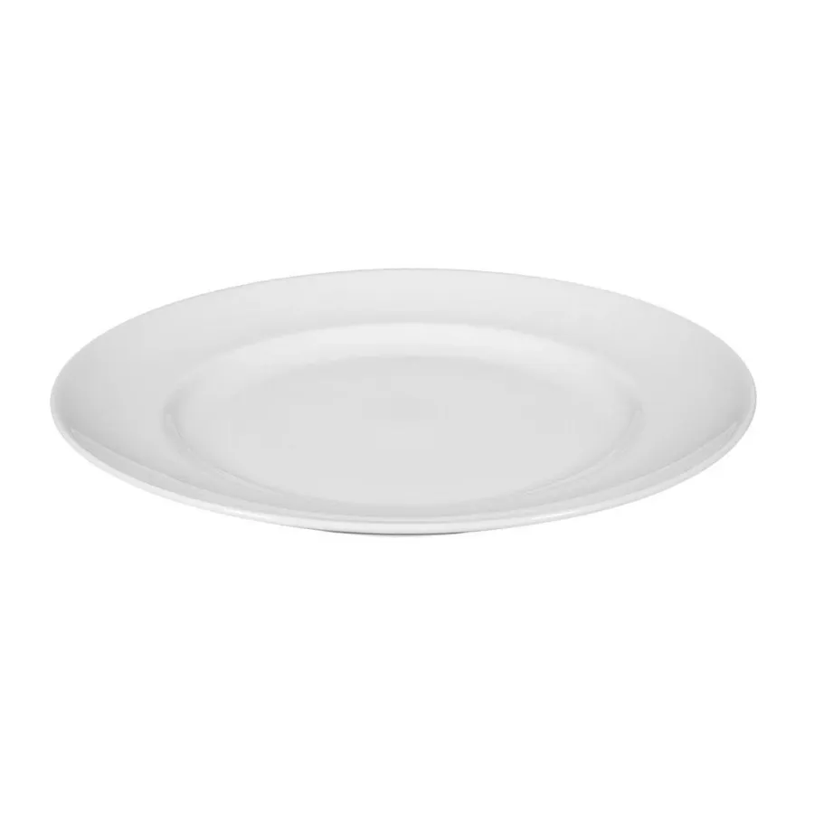 obrazek 3 Biały okrągły 20-centymetrowy porcelanowy talerz z Niemiec – Tettau