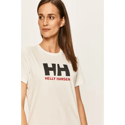 Zdjęcie Helly Hansen T-shirt bawełniany kolor biały 34112-001