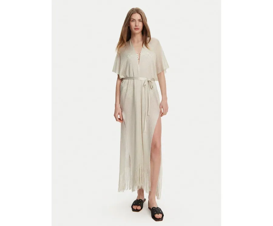 obrazek 1 Max Mara Beachwear Kimono Zarelia 2516691029 Beżowy Relaxed Fit