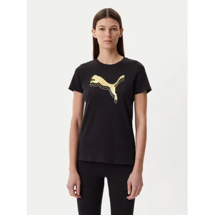 Zdjęcie Puma T-Shirt Essentials Metallic 684995 Czarny Regular Fit