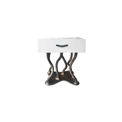 Picture Elegant bedside table with a cabinet - Karpa