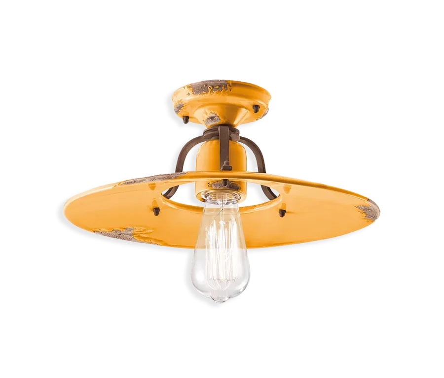 obrazek 4 Elegancka włoska lampa sufitowa-plafoniera retro