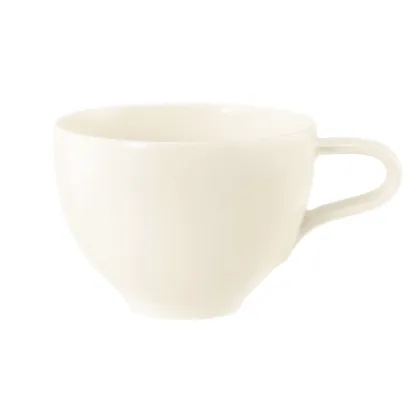 Zdjęcie Stylowa duża porcelanowa filiżanka do kawy w kolorze kremowym - Seltmann Weiden