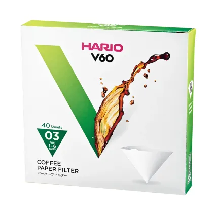 Zdjęcie Hario filtry papierowe do dripa V60-03 - 40 sztuk HARIO