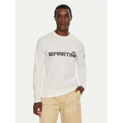 Zdjęcie La Martina Longsleeve ZMR008 JS206 Biały Regular Fit