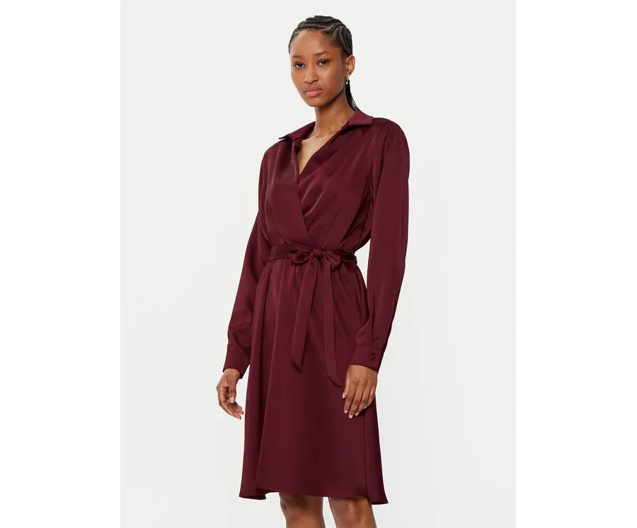 obrazek 1 Rinascimento Sukienka koszulowa CFC0121838003 Bordowy Regular Fit