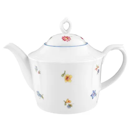 Picture Porcelain tea kettle with beautiful decoration in a classic style, Sonate collection – Seltmann Weiden