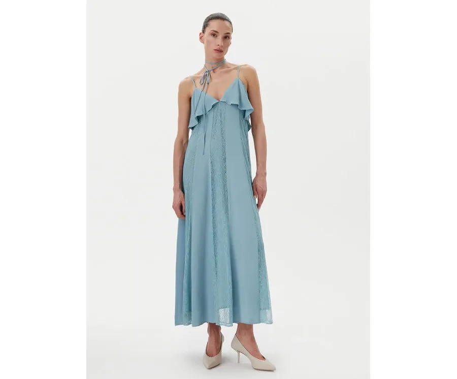 obrazek 1 TWINSET Sukienka letnia 251TP2412 Niebieski Regular Fit