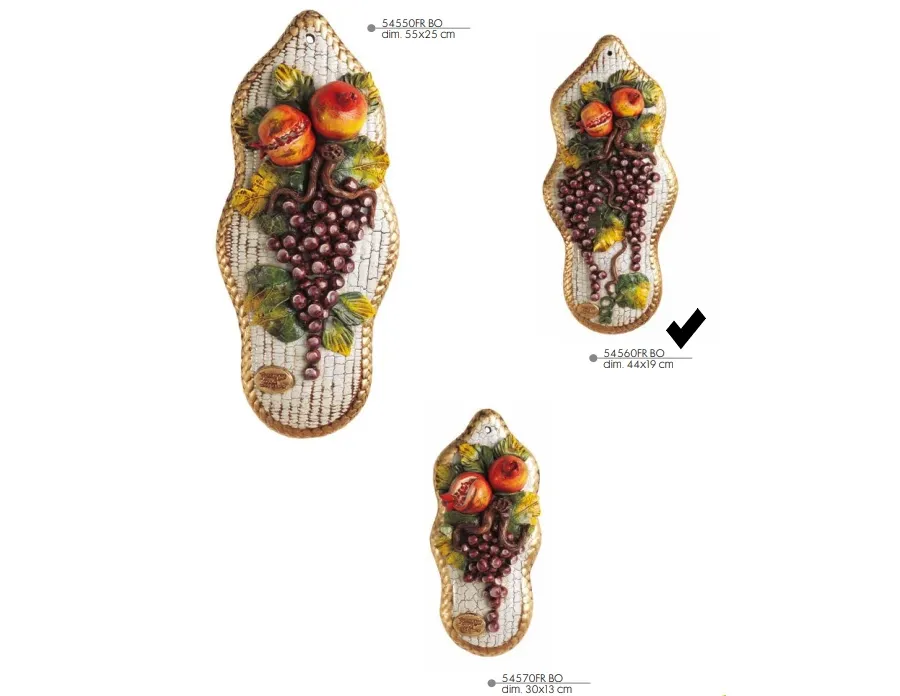 obrazek 1 Ceramiczna ozdoba z owocami 44cm - Valle d'oro Patchi