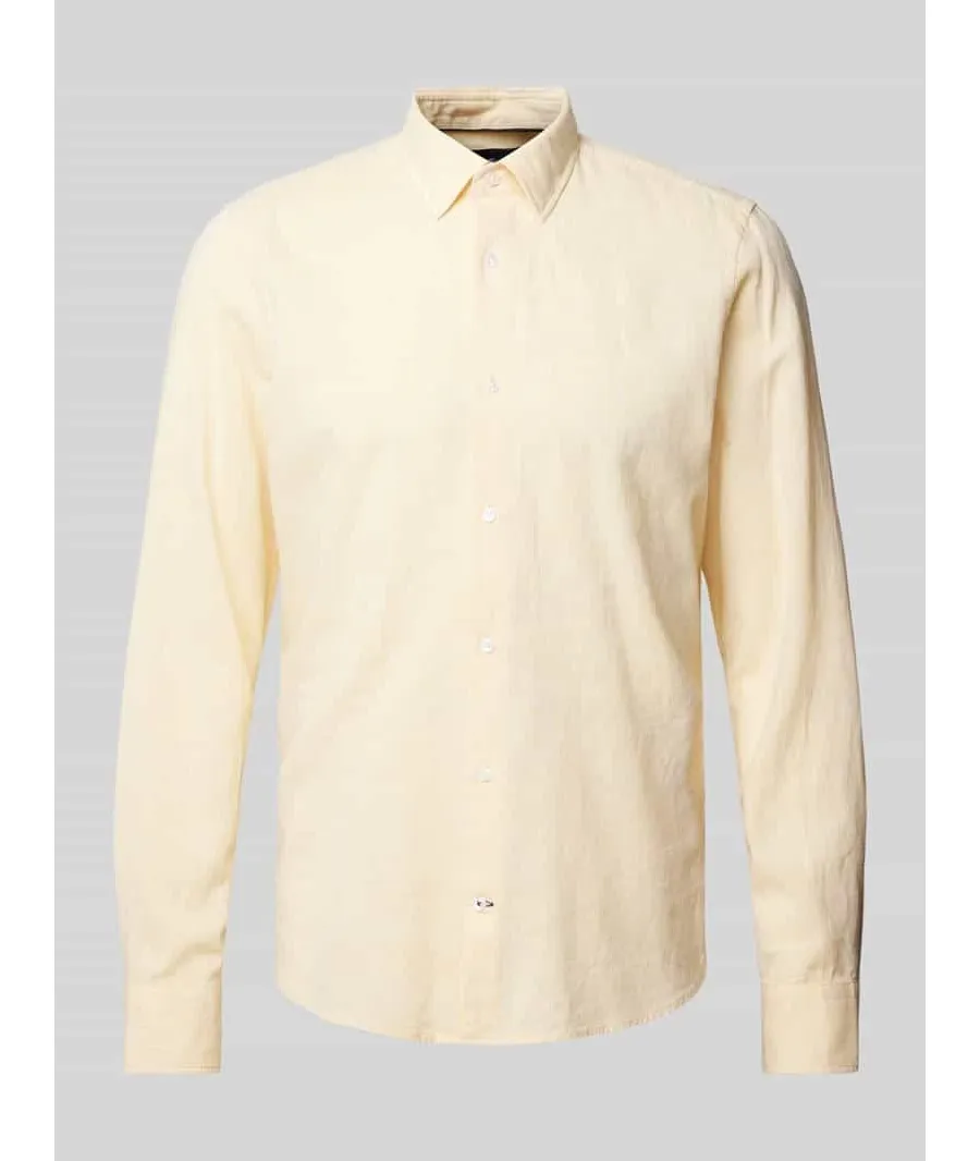 obrazek 1 Koszula biznesowa o kroju slim fit w jednolitym kolorze