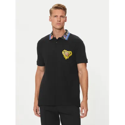 Zdjęcie Versace Jeans Couture Polo 76GAGT11 Czarny Regular Fit