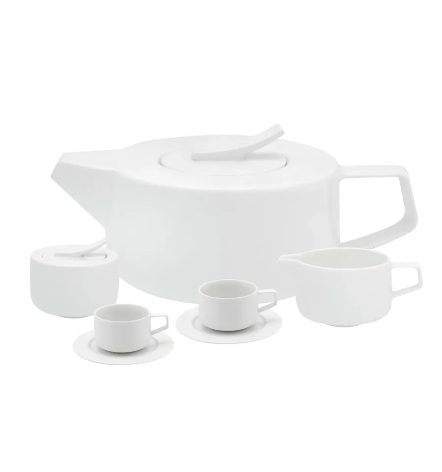 picture 1 A large porcelain tea set from the unique Silkroad White collection - Vista Alegre