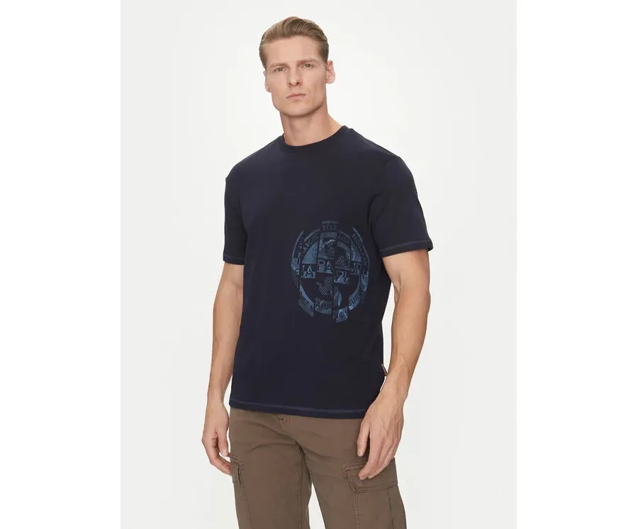 obrazek 1 Napapijri T-Shirt S-Vanni NP0A4IEA Granatowy Regular Fit