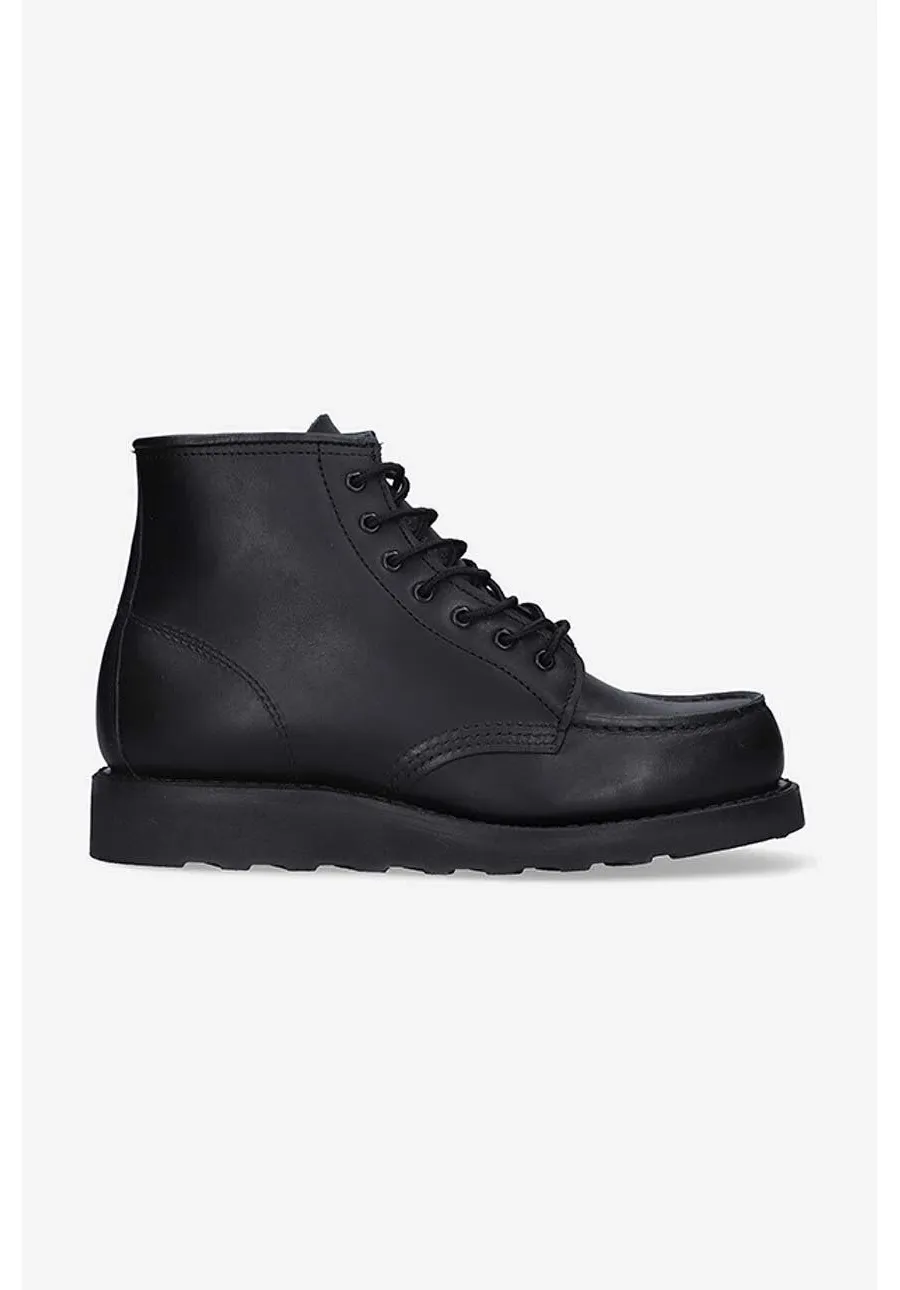 obrazek 1 Red Wing botki skórzane damskie kolor czarny na płaskim obcasie 3380.Leather-Black