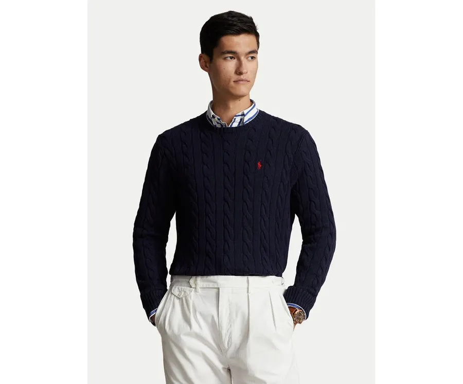 obrazek 1 Polo Ralph Lauren Sweter 710775885001 Granatowy Regular Fit