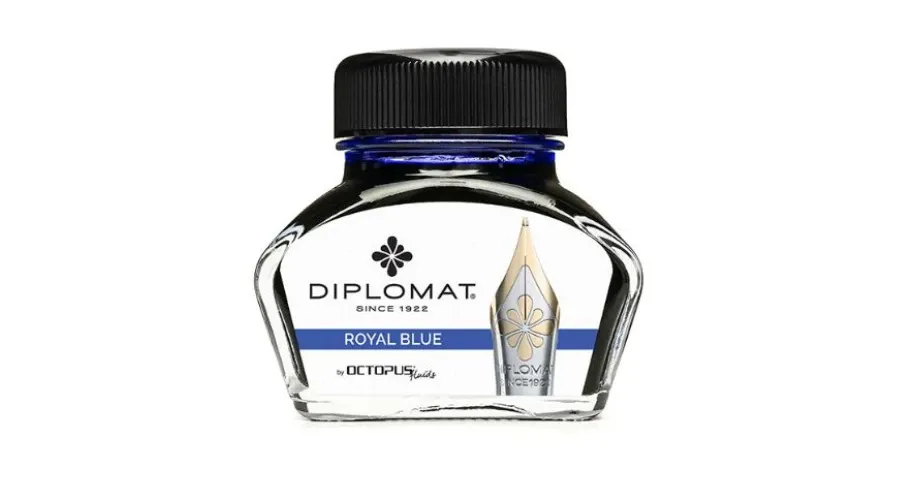 obrazek 1 Atrament do piór wiecznych Diplomat w kałamarzu - royal blue, 30 ml