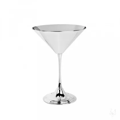 Picture Modern silver martini glass - Zaramella Argenti