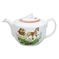 Zdjęcie Porcelanowy dzbanek do herbaty ze świątecznej kolekcji Christmas Magic - Vista Alegre