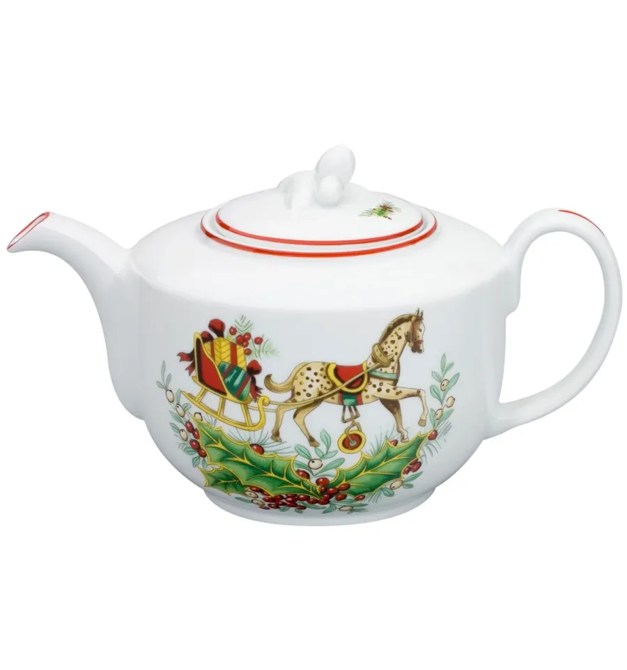 obrazek 1 Porcelanowy dzbanek do herbaty ze świątecznej kolekcji Christmas Magic - Vista Alegre