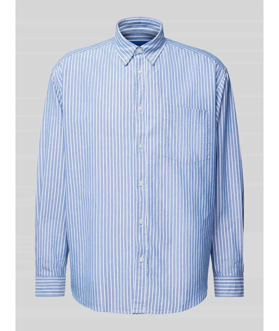 obrazek 1 Koszula casualowa o kroju regular fit z kołnierzykiem typu button down model ‘Ebill’