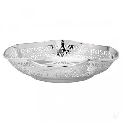 Picture Beautiful stylish silver plated bread basket - Zaramella Argenti