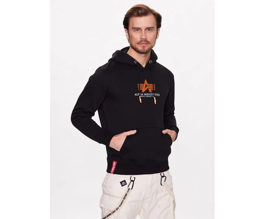 obrazek 1 Alpha Industries Bluza Basic 178312RB Czarny Regular Fit