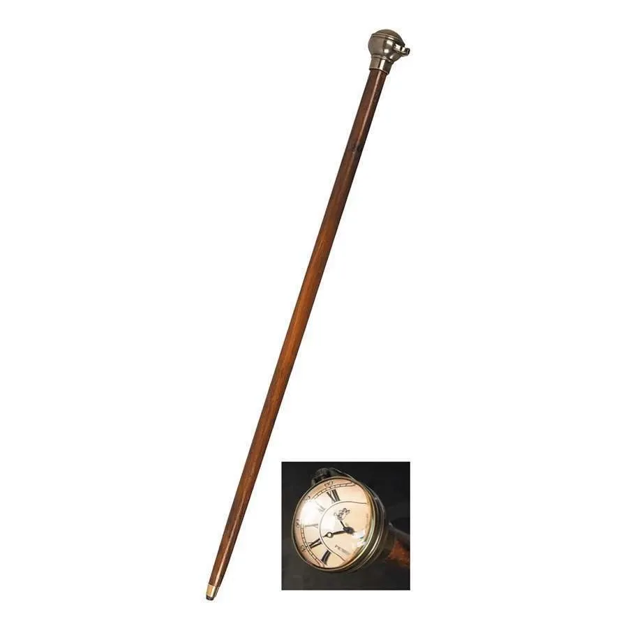 obrazek 1 Wyjątkowa drewniana laska z zegarkiem - Authentic Models