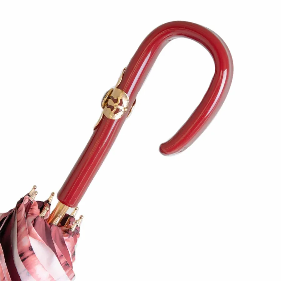 obrazek 7 Stylowy parasol damski w stylu vintage w kolorze burgundowym – Pasotti