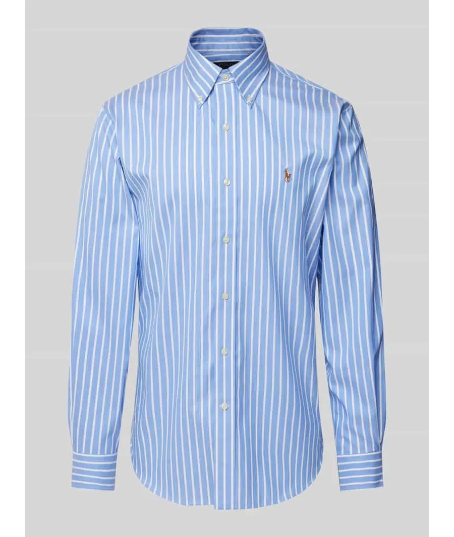 obrazek 1 Koszula biznesowa o kroju custom fit z kołnierzykiem typu button down