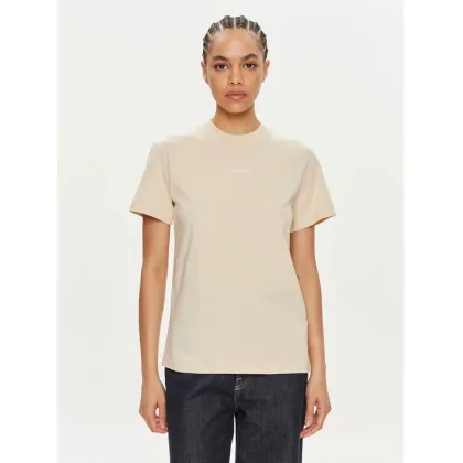 Zdjęcie Calvin Klein T-Shirt Multi Logo K20K207215 Beżowy Regular Fit