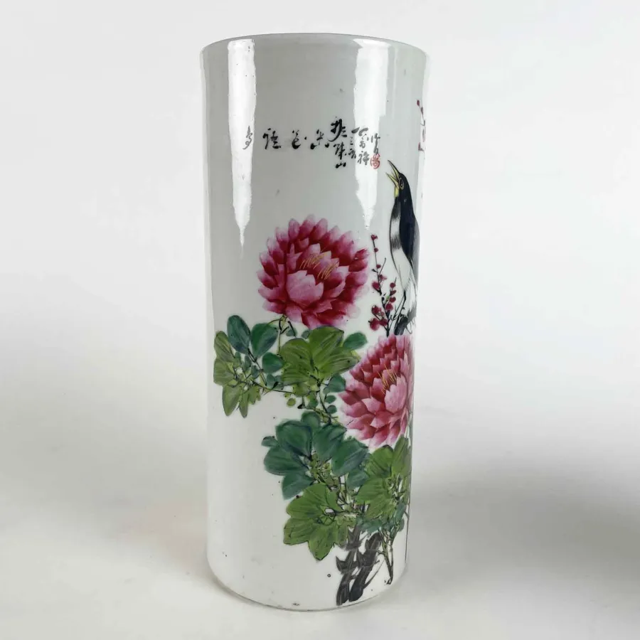 obrazek 8 Para chińskich wazonów porcelanowych, początek XX wieku