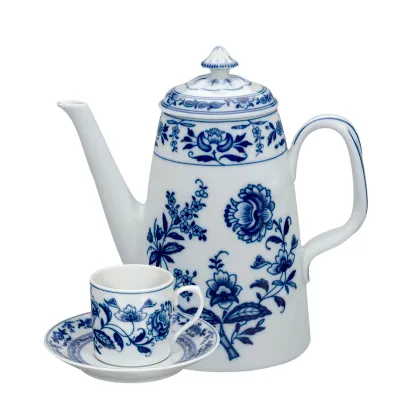 Zdjęcie Duży porcelanowy zestaw do kawy z unikatowej kolekcji Margão - Vista Alegre