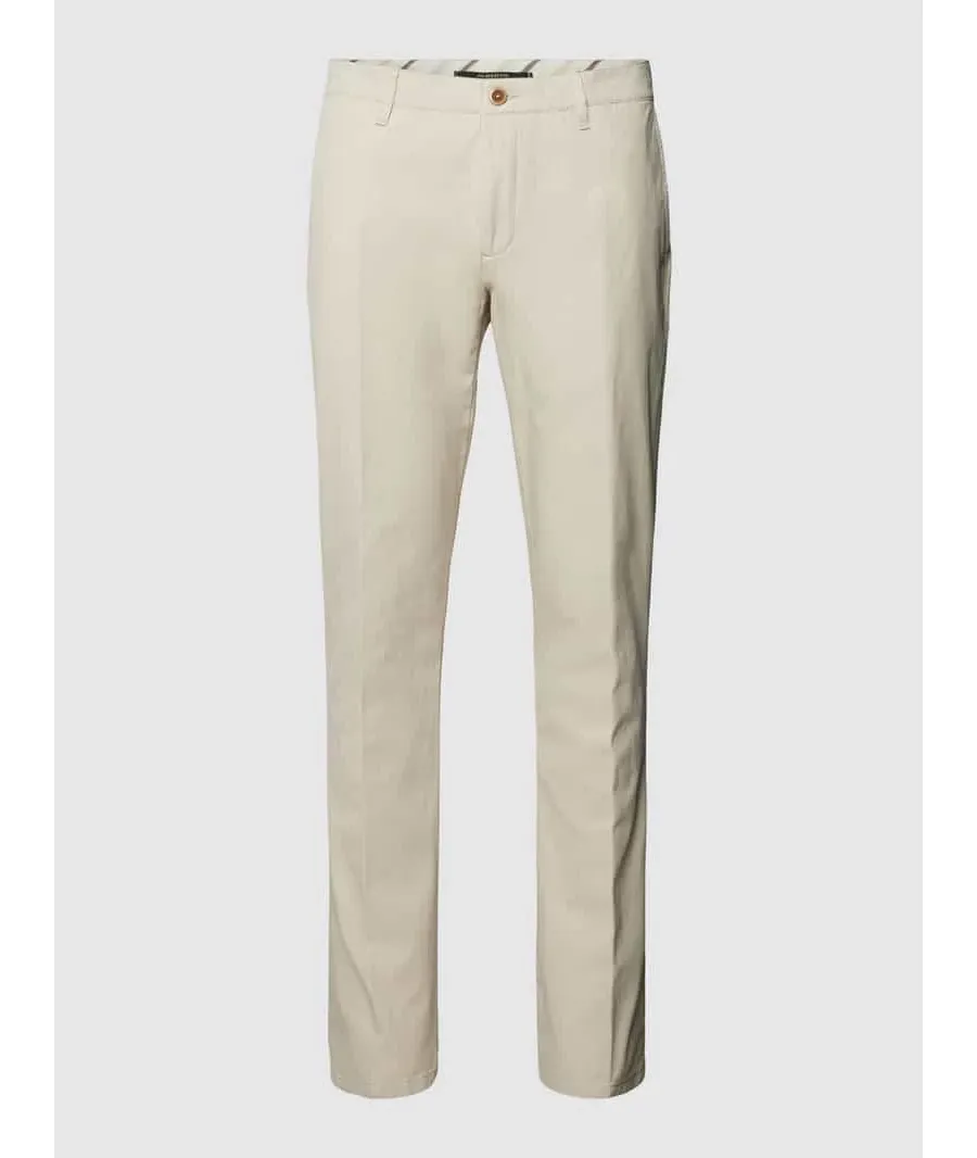 obrazek 1 Chinosy o kroju slim fit z bocznymi, wpuszczanymi kieszeniami model ‘ROB’