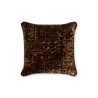 Picture Square brown pillow