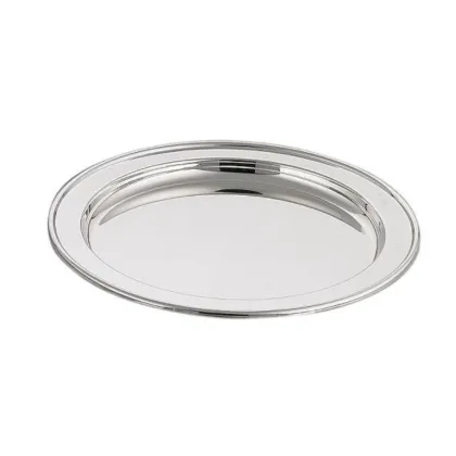 Zdjęcie Taca do serwowania posrebrzana, okrągła