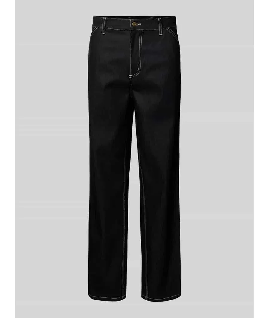 obrazek 1 Jeansy o kroju baggy fit z wpuszczanymi kieszeniami model ‘SIMPLE PANT’