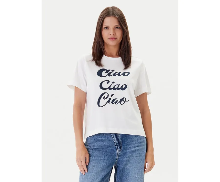 obrazek 1 Vero Moda T-Shirt Sonna 10327143 Biały Regular Fit