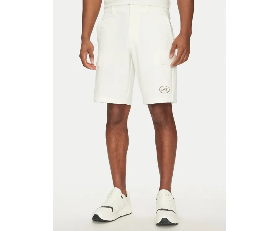 obrazek 1 EA7 Emporio Armani Szorty sportowe 7M000196 AF13554 U0005 Biały Regular Fit