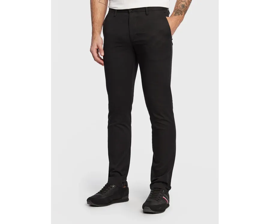 obrazek 1 Tommy Hilfiger Chinosy Bleecker MW0MW26619 Czarny Slim Fit