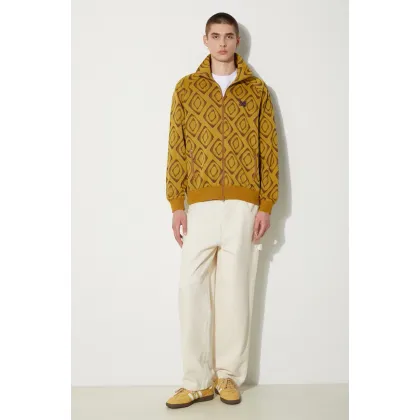 Zdjęcie Needles bluza Track Jacket męska kolor żółty wzorzysta OT224