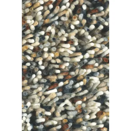 Picture Subtle shaggy beige rug - ROCKS MIX 70401