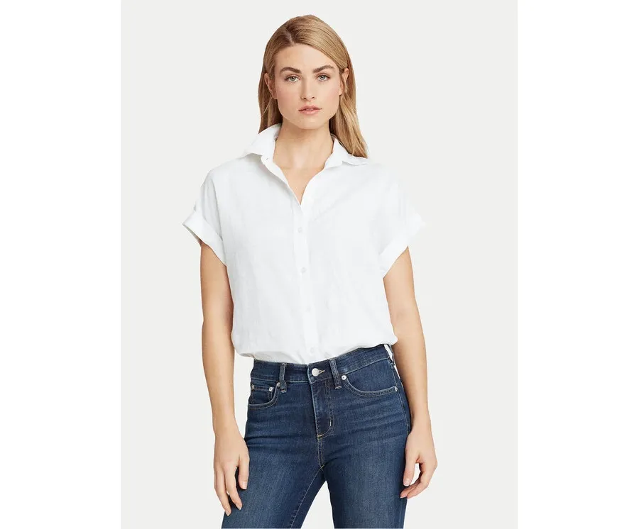 obrazek 1 Lauren Ralph Lauren Koszula 200699152001 Biały Regular Fit LAUREN RALPH LAUREN