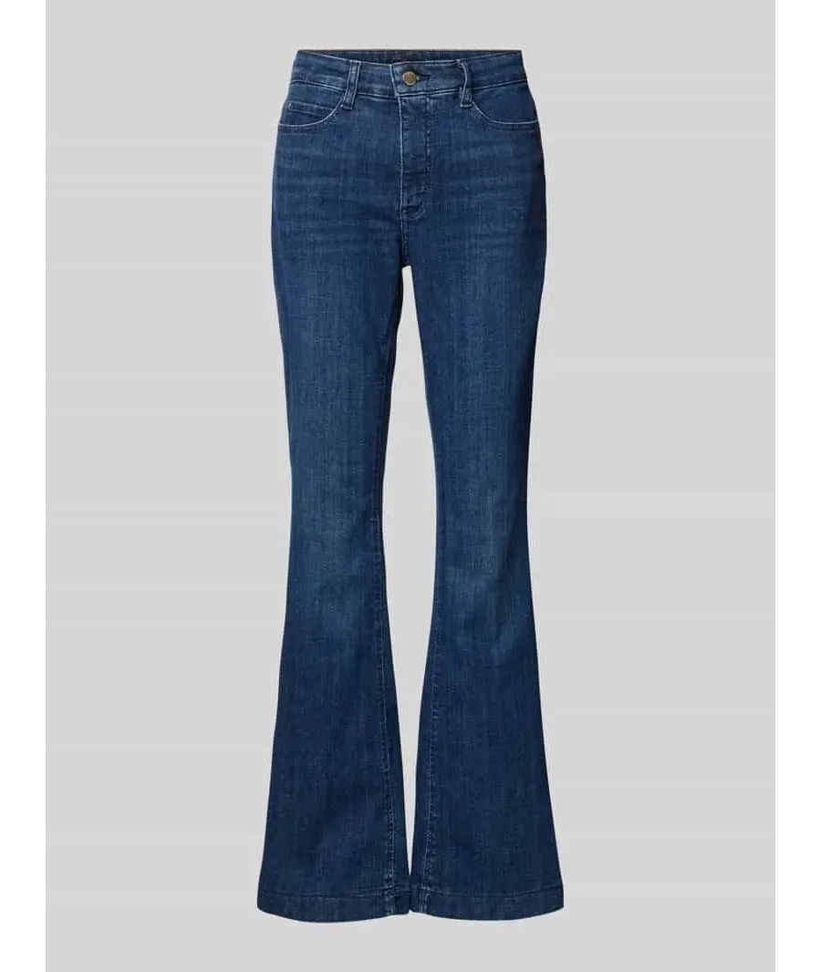 obrazek 1 Jeansy z poszerzaną nogawką z detalem z logo model ‘DREAM’