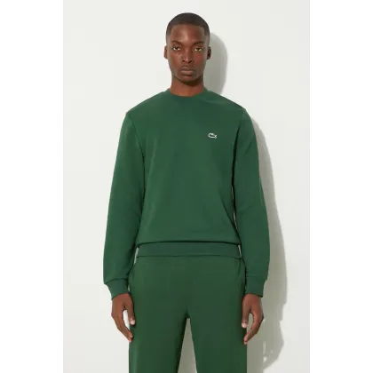Zdjęcie Lacoste bluza męska kolor zielony gładka SH9608-132