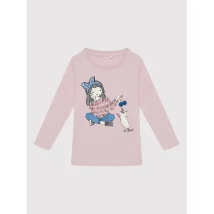 Zdjęcie NAME IT Bluzka 13198273 Fioletowy Regular Fit