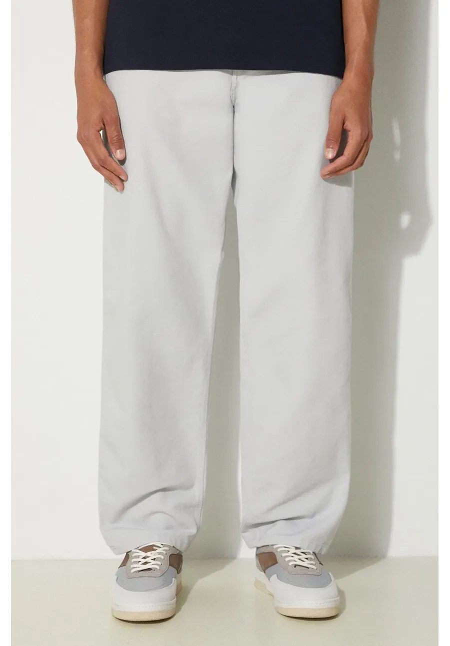 obrazek 1 Carhartt WIP spodnie Single Knee Pant męskie kolor szary w fasonie chinos I031497.29J02