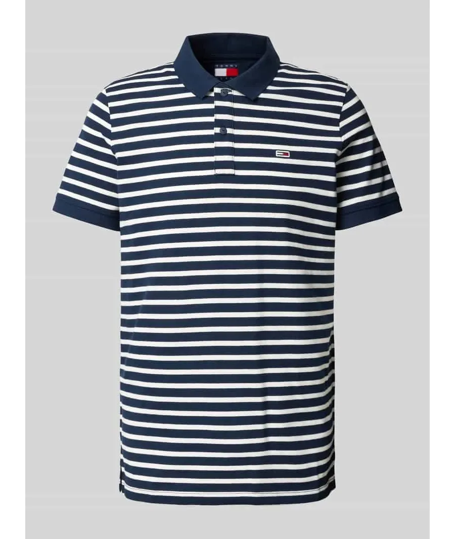 obrazek 1 Tommy Jeans Polo DM0DM20676 Granatowy Slim Fit