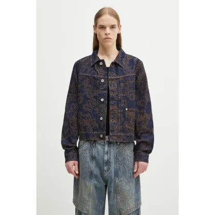 Zdjęcie Kenzo kurtka jeansowa kolor granatowy przejściowa FF55DV3096V1.DM