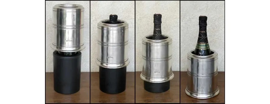 obrazek 3 Elegancki cooler z pewteru do alkoholu